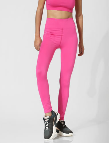 Pink High Rise Seamless Training Tights