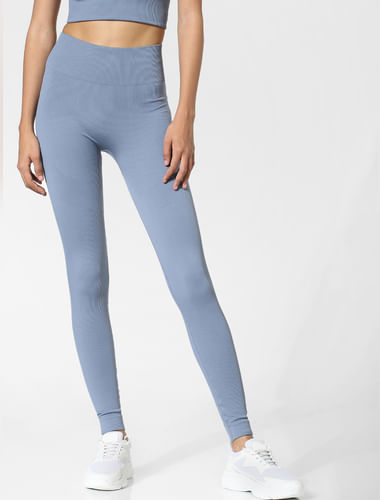 Blue High Rise Co-ord Training Tights