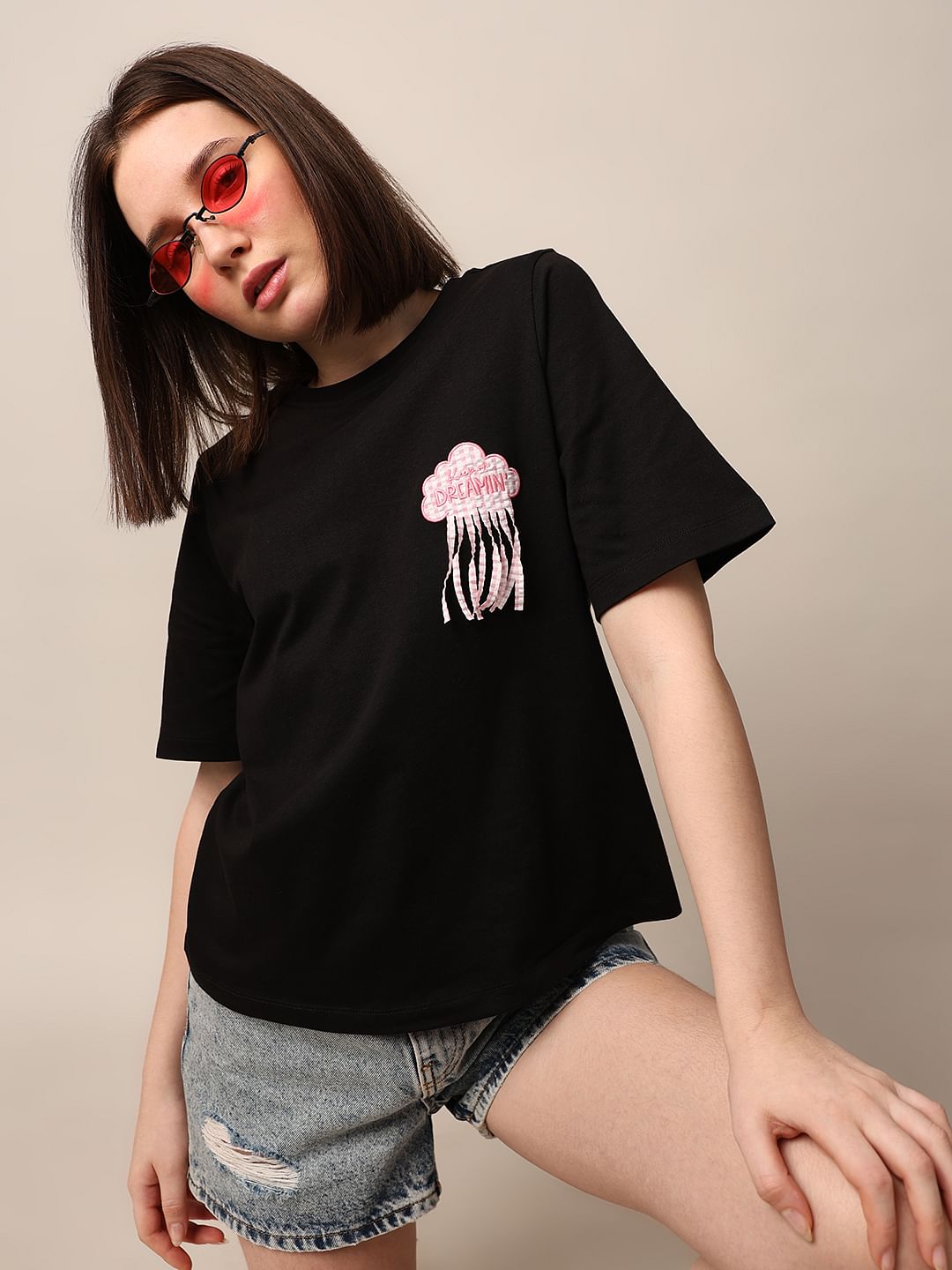 Fashion t shirts for ladies best sale