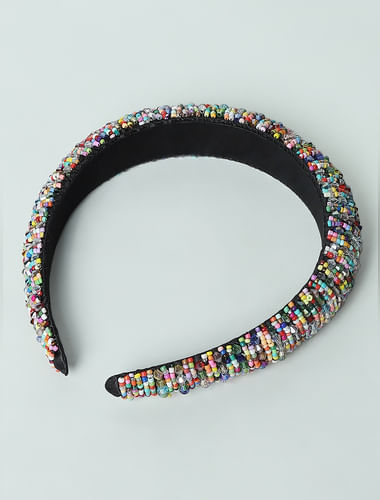 Multi-coloured Beaded Hairband