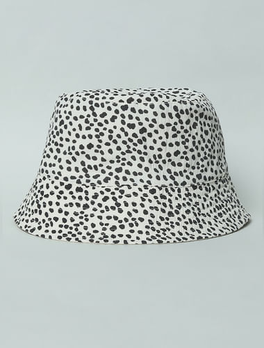 Light Beige Animal Print Bucket Hat