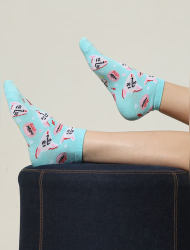 Pack of 2 Abstract Print Socks