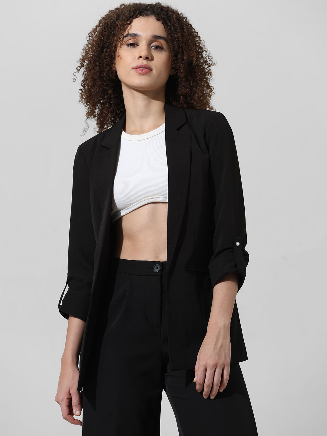 Black hotsell tailored blazer