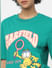 X Garfield Green T-shirt