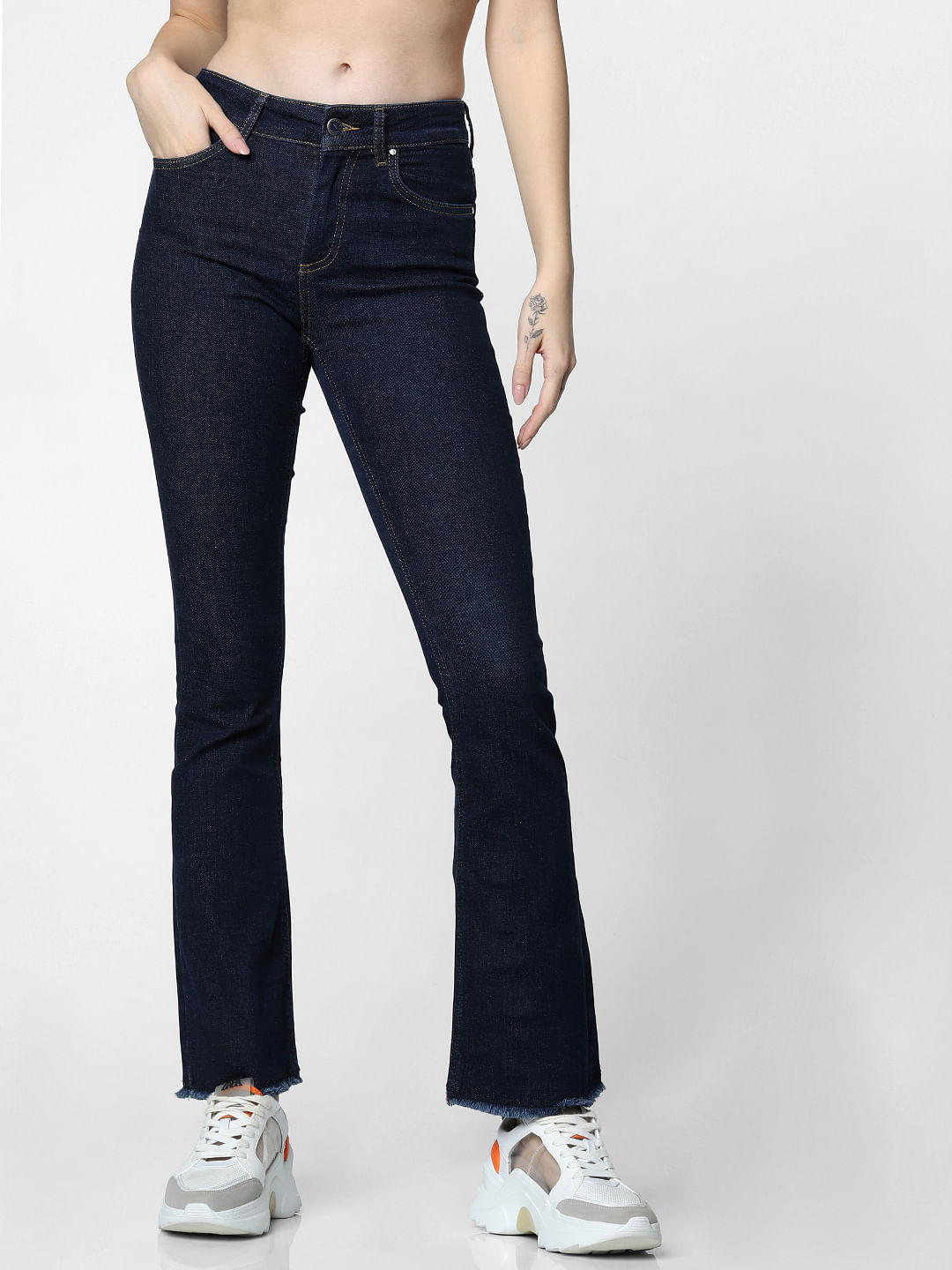Recycled denim flared jean | Contemporaine | | Simons