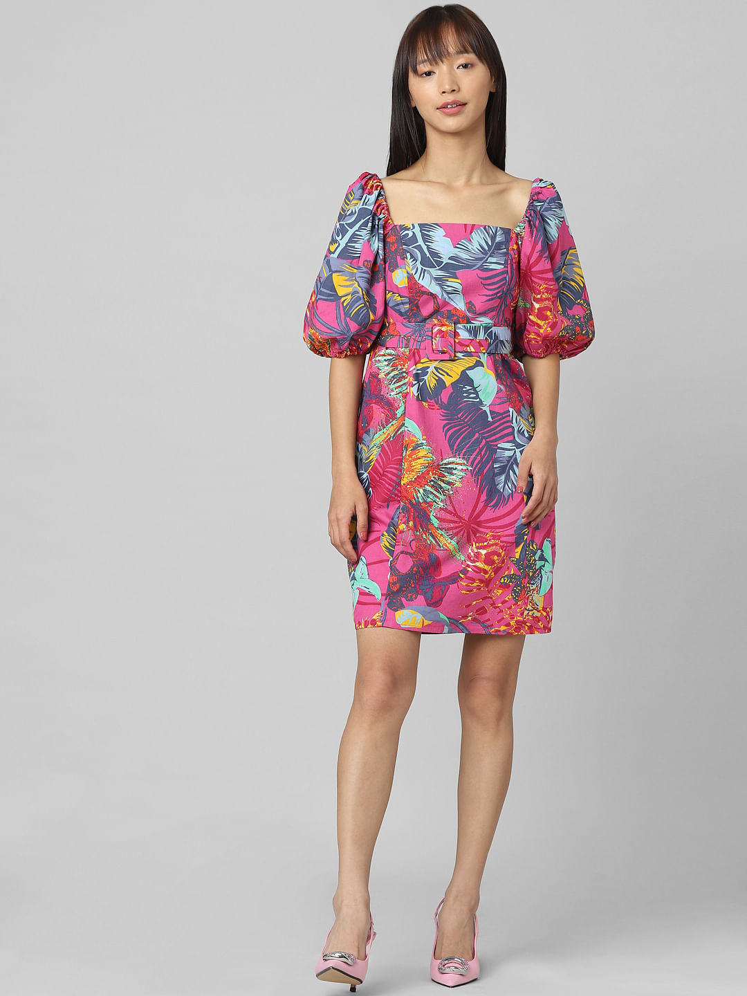 Floral print 2024 mini dress