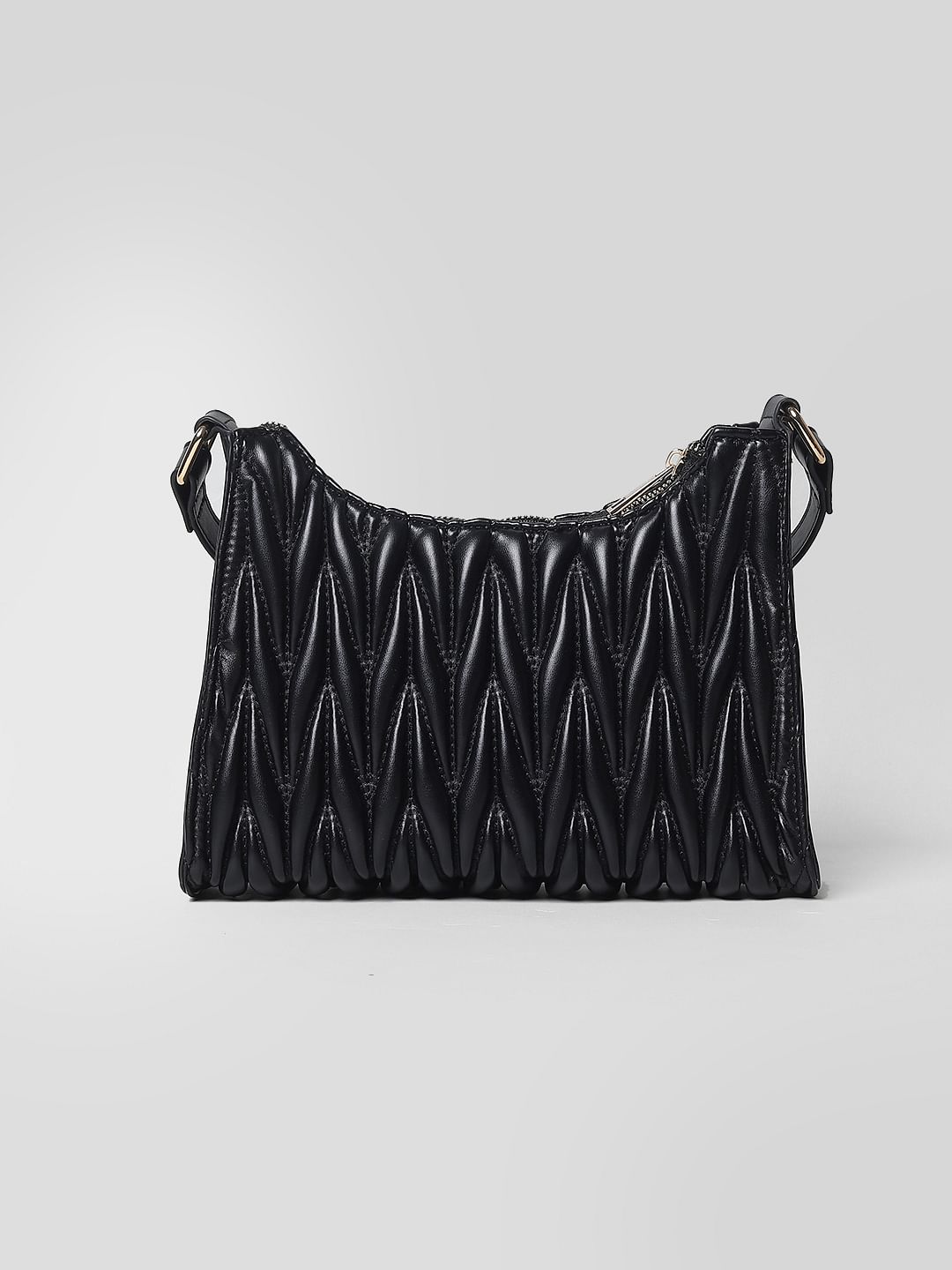 Black quilted clearance handbag