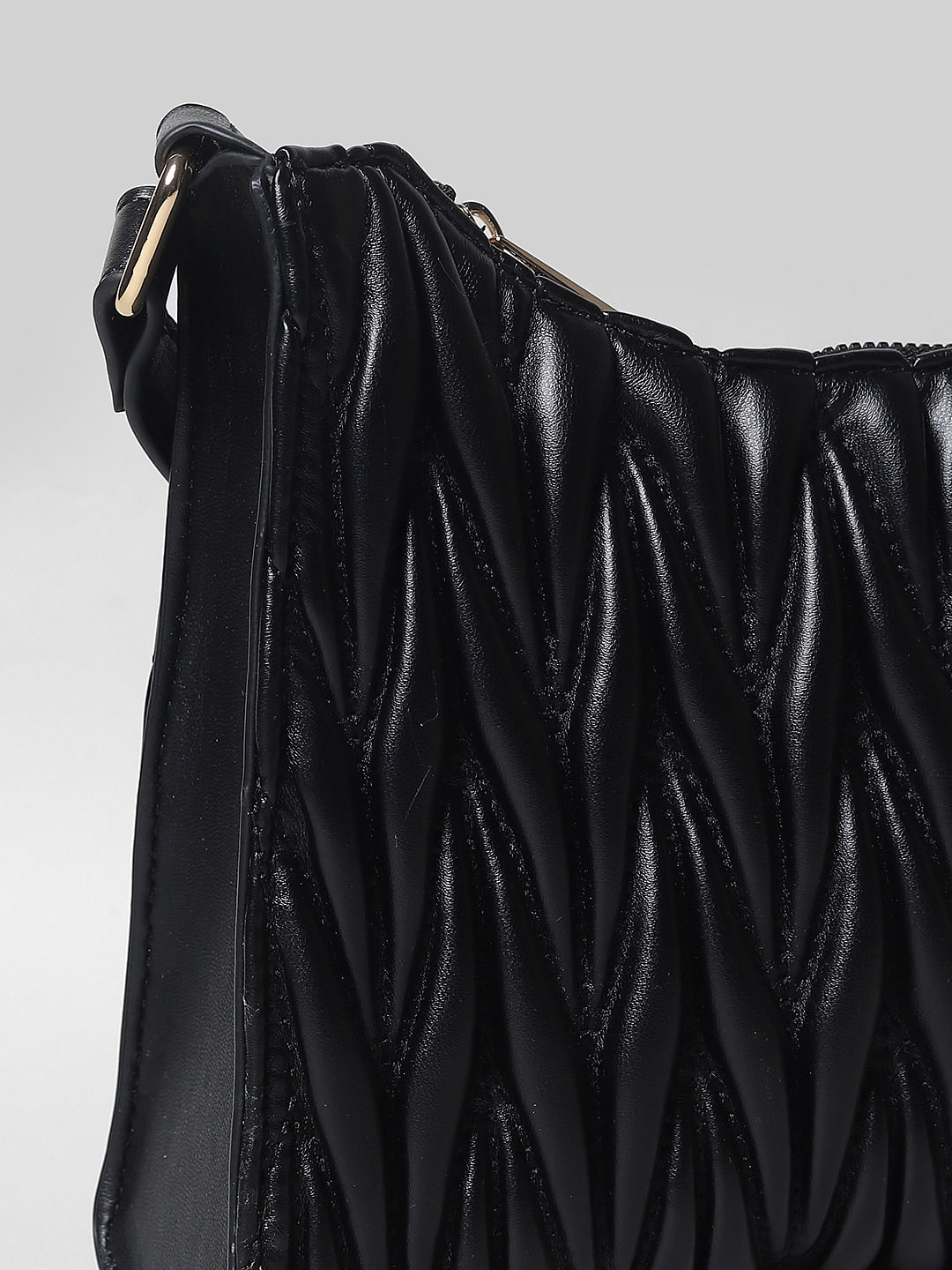 Chevron Quilted Bag With Clasp Detail | Eloquii