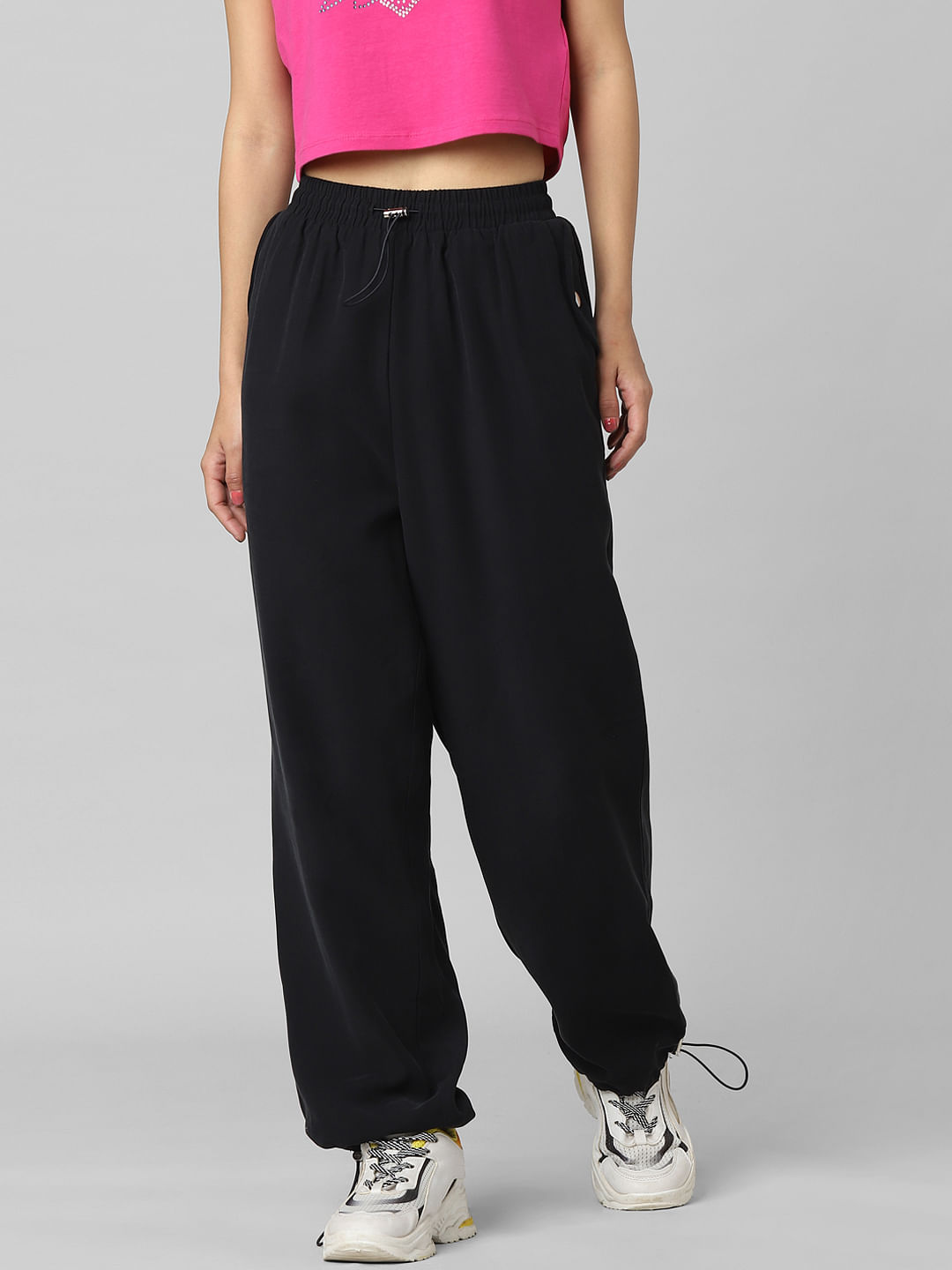 Black discount baggy joggers