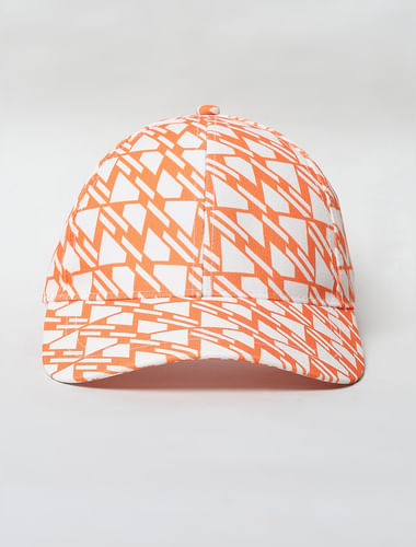 Orange Printed Cap