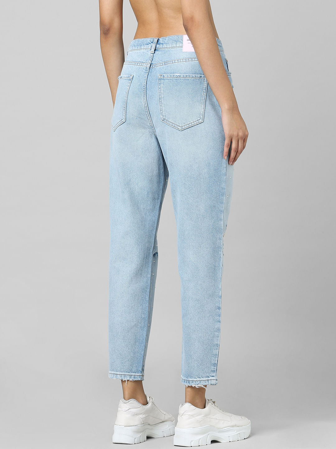 Regular M MODDY 525Ice Boyfriend Fit Stretchable Ankle-Length Women Jeans,  Button & Zip, High Rise at Rs 407/piece in New Delhi