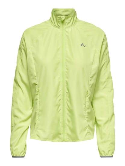 PLAY CURVY Green Zip-Up Running Jacket
