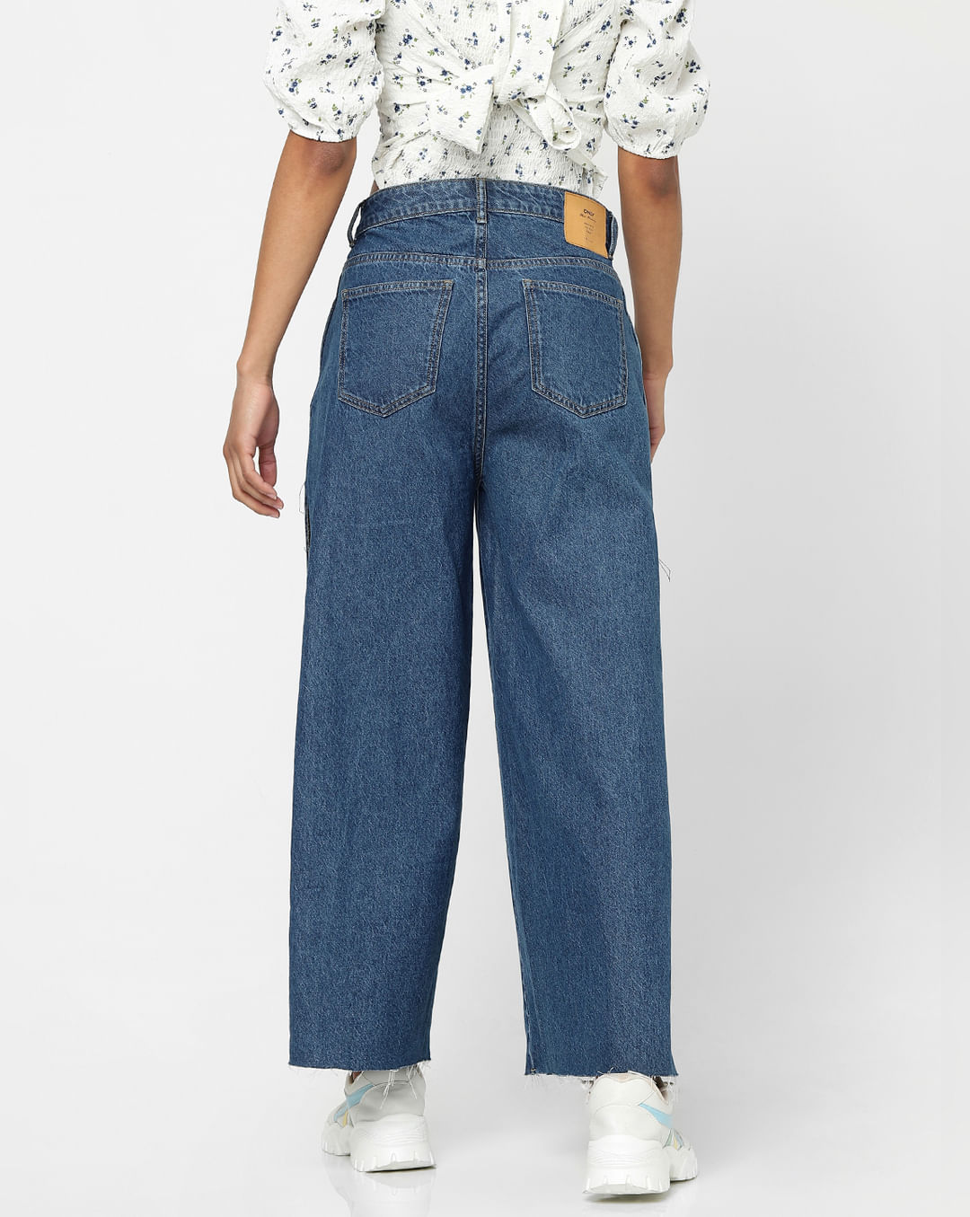 Tall Steel Blue High Waisted Flared Sweatpant