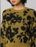 Green Abstract Print Pullover