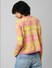 Pink Xmas Print Jacquard Knit Pullover