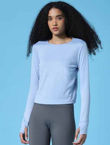 Blue Cut-Out Detail Training Top