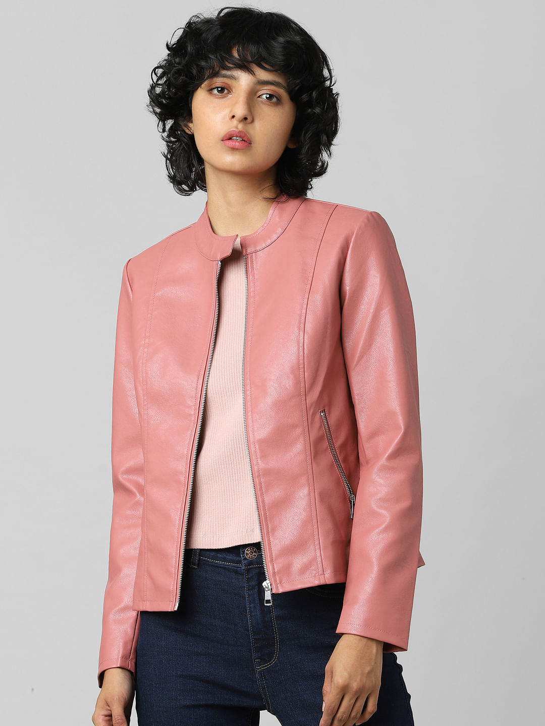 Bershka jacket WOMEN FASHION Jackets Bomber discount 86% Pink M 