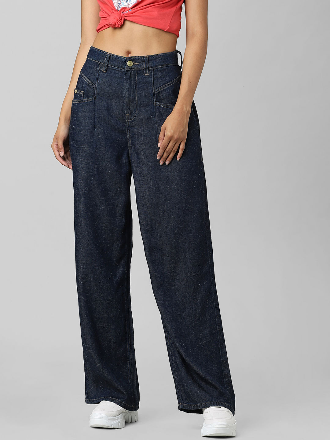 Jodie High-Rise Loose Wide Leg Jean | Premium Italian Fabric