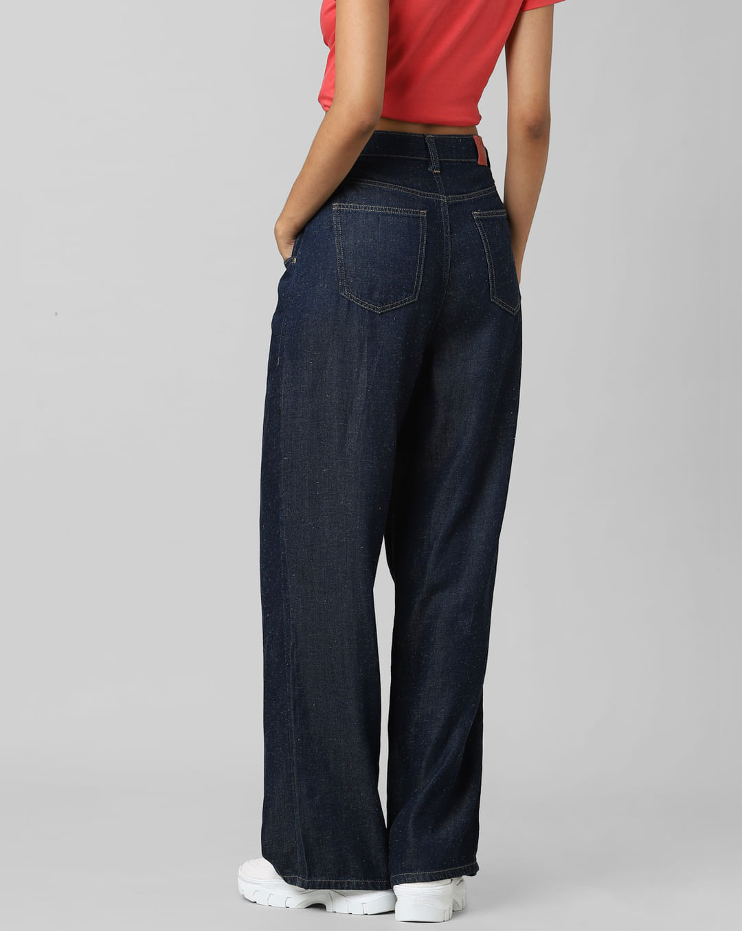 Buy Blue High Rise Wide Leg Jeans For Women Online - ONLY