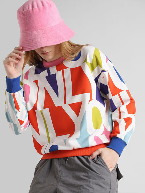 Multi-Coloured Typographic Logo Sweatshirt