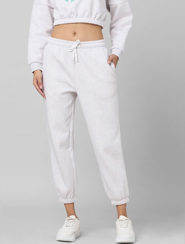 Grey Mid Rise Co-ord Joggers