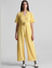 Yellow Wrap-Over Jumpsuit