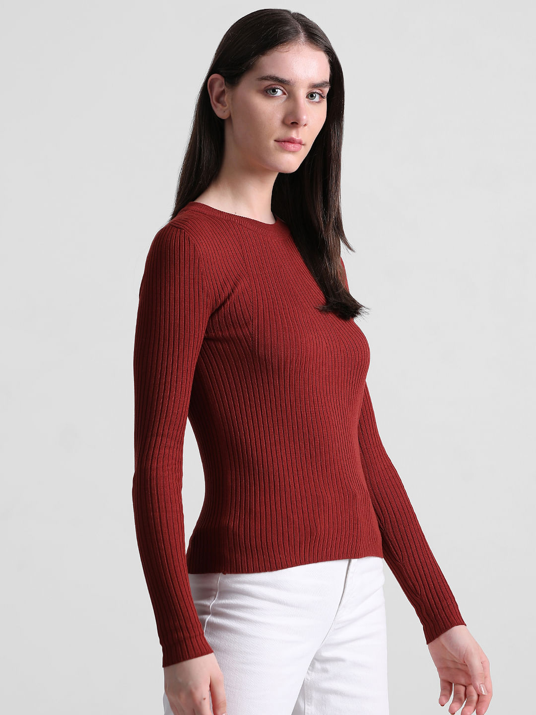 Dark red hot sale jumper women's