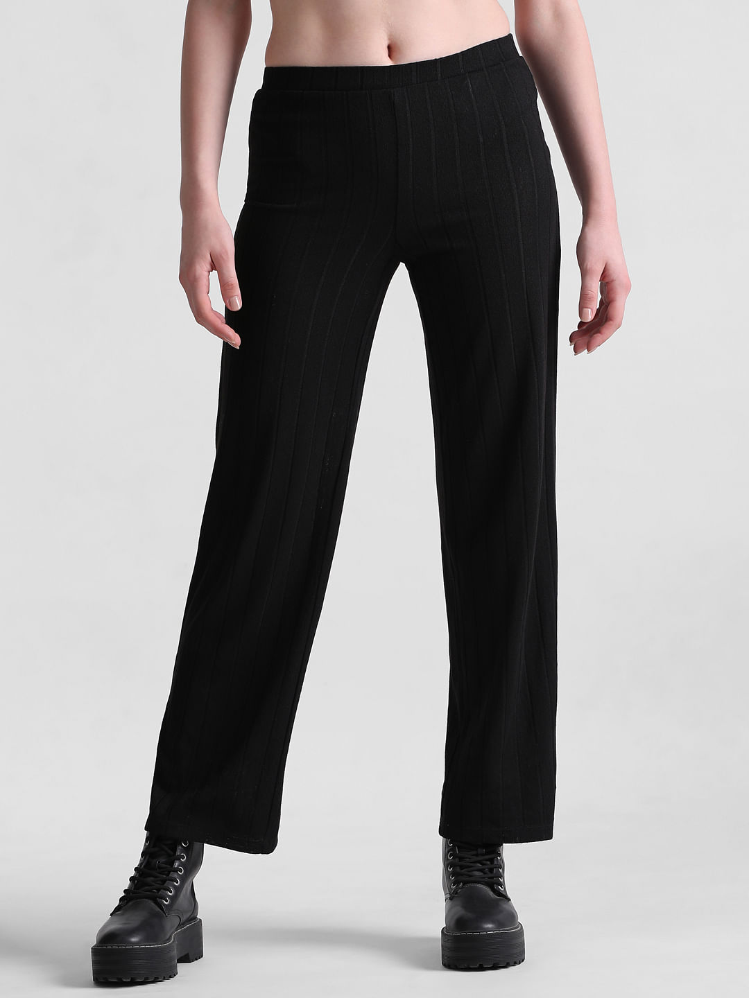 Buy YSJ Women's Knitted Wide Leg Long Pants Winter Warm Sweater Trousers  (S, Gray) at Amazon.in