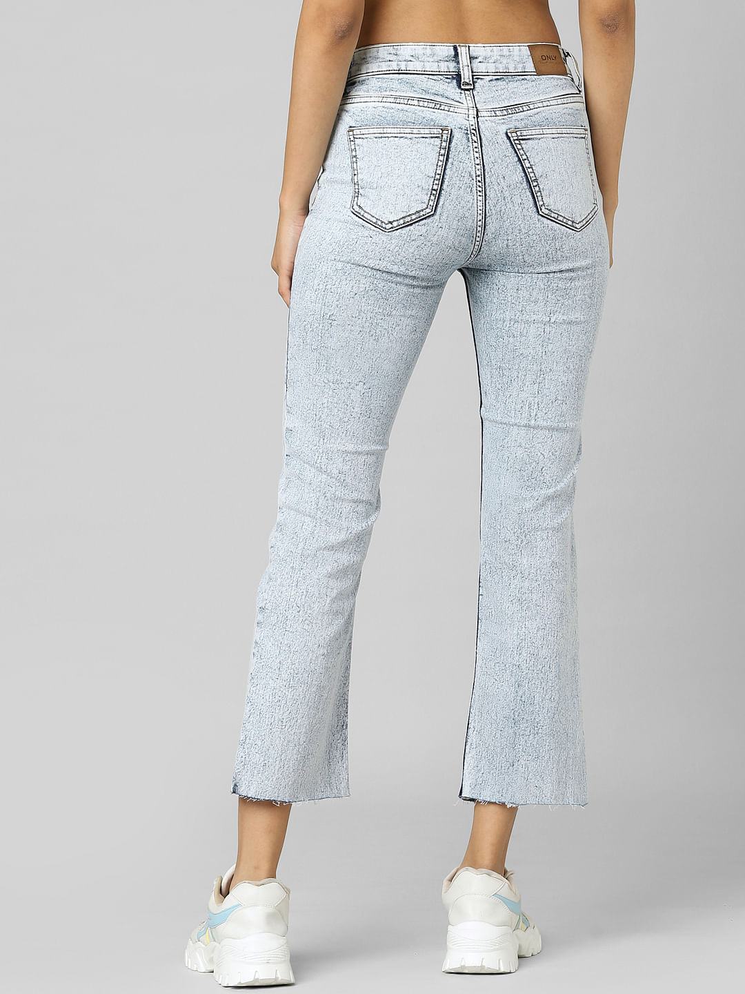 The Colette Denim Cropped WideLeg Jeans by Maeve  Anthropologie
