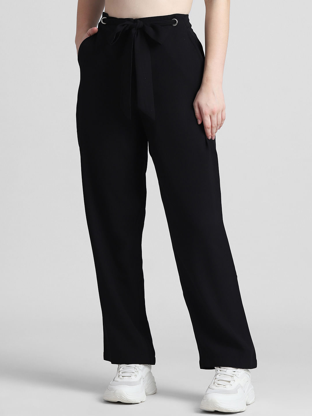 Buy SHOWOFF Women Pleated Mom Fit Copper Solid Formal Trousers online