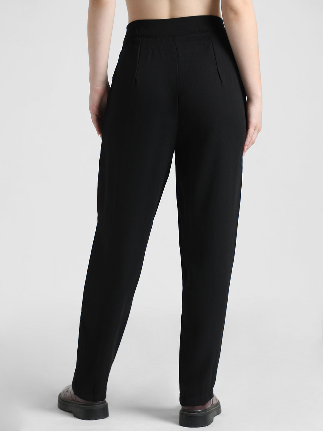Black Twill Korean Baggy Pants | Buy Wide Legged Trousers | Fugazee –  FUGAZEE