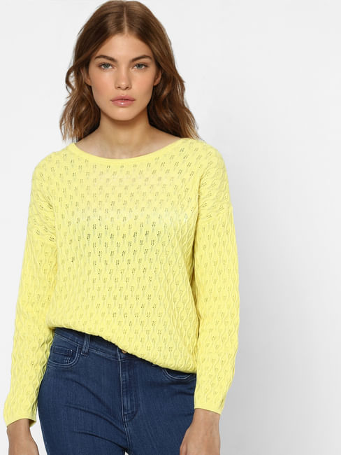 Yellow Knit Pullover 