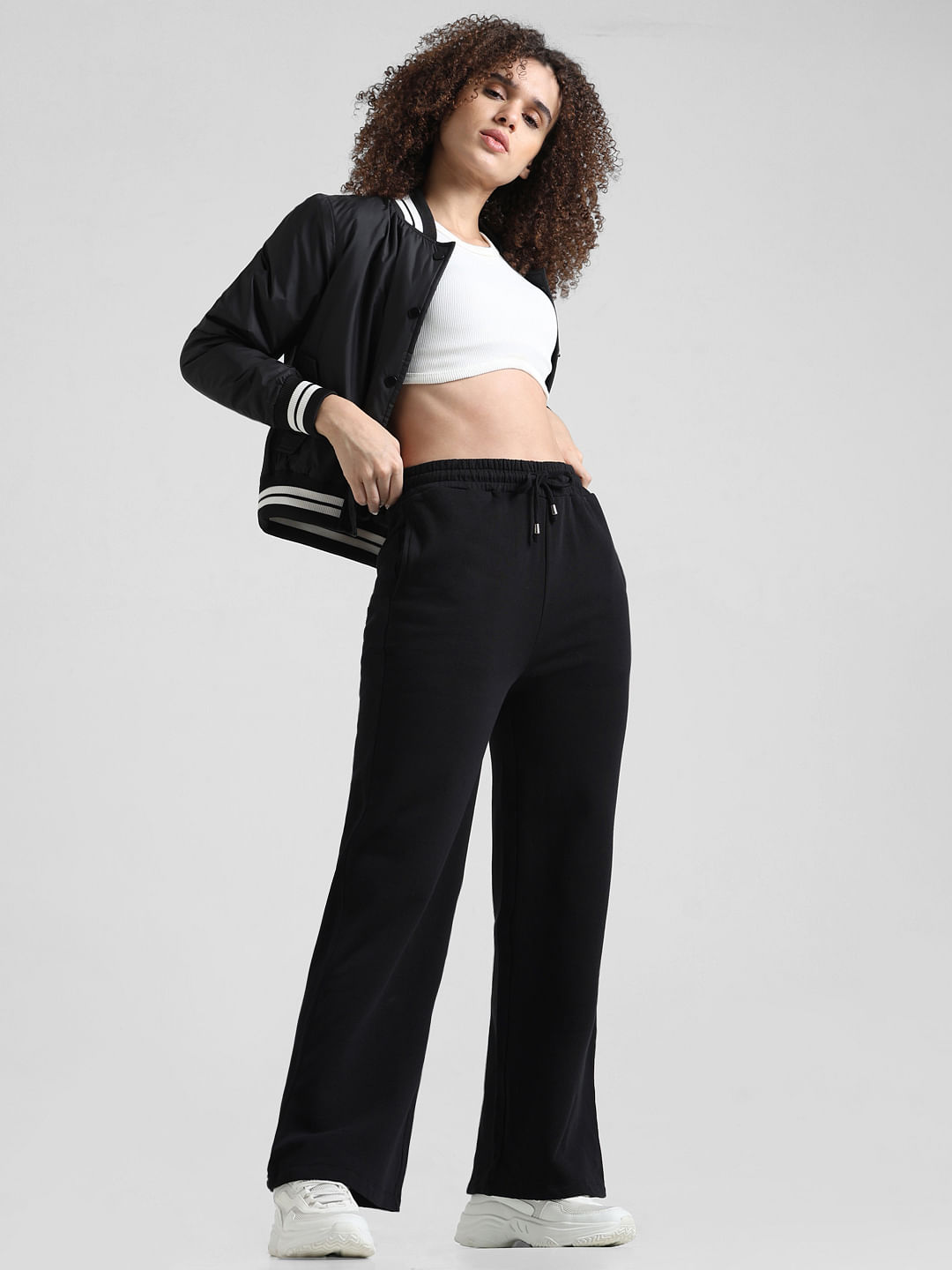 Black high rise sweatpants new arrivals