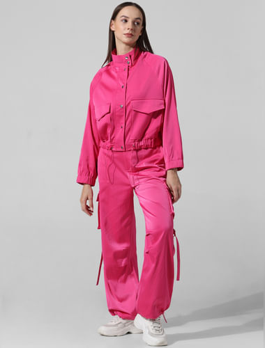 Fuchsia Pink Co-ord Set Jacket