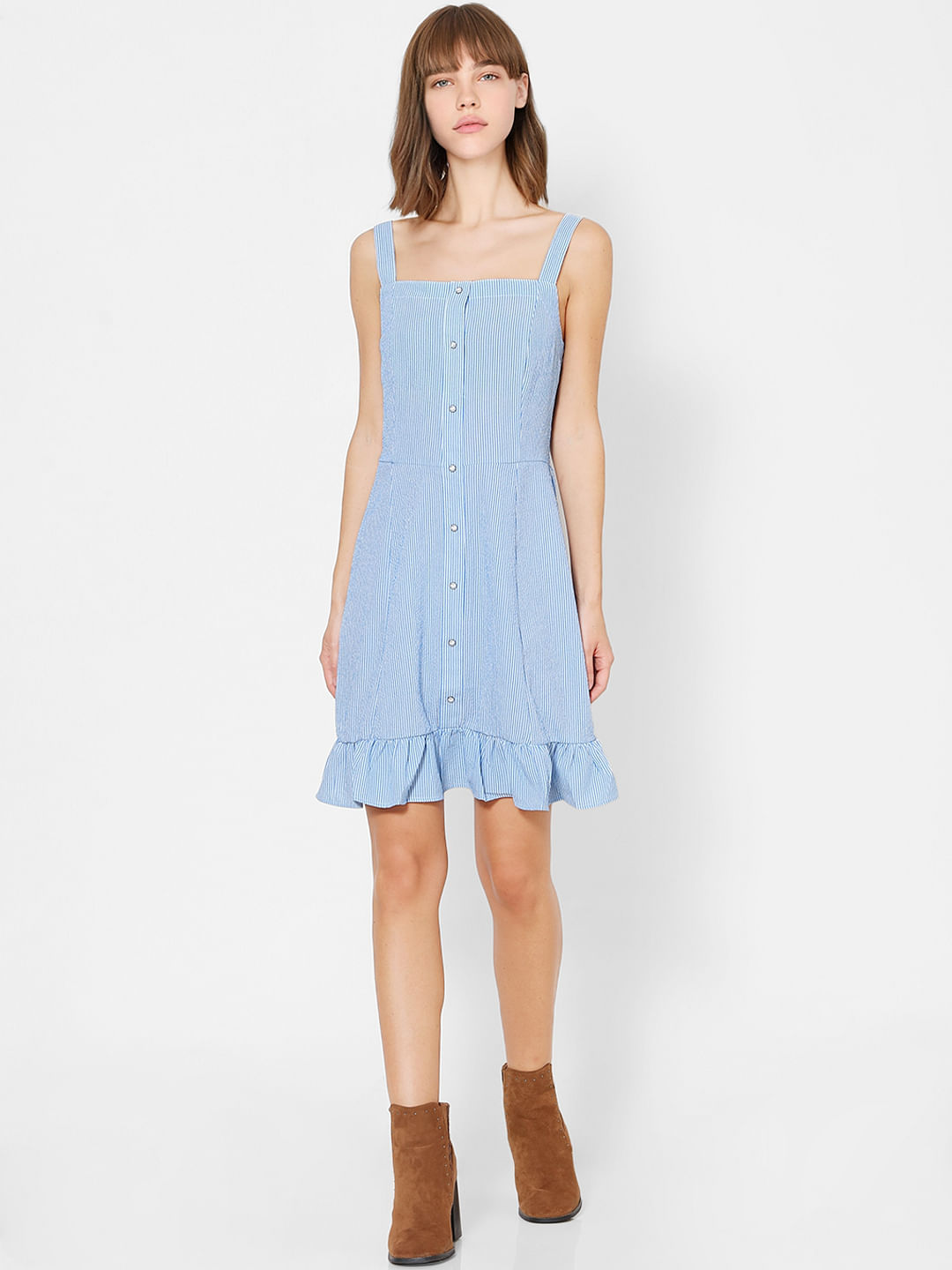 Blue Summer Shift Dress for Women