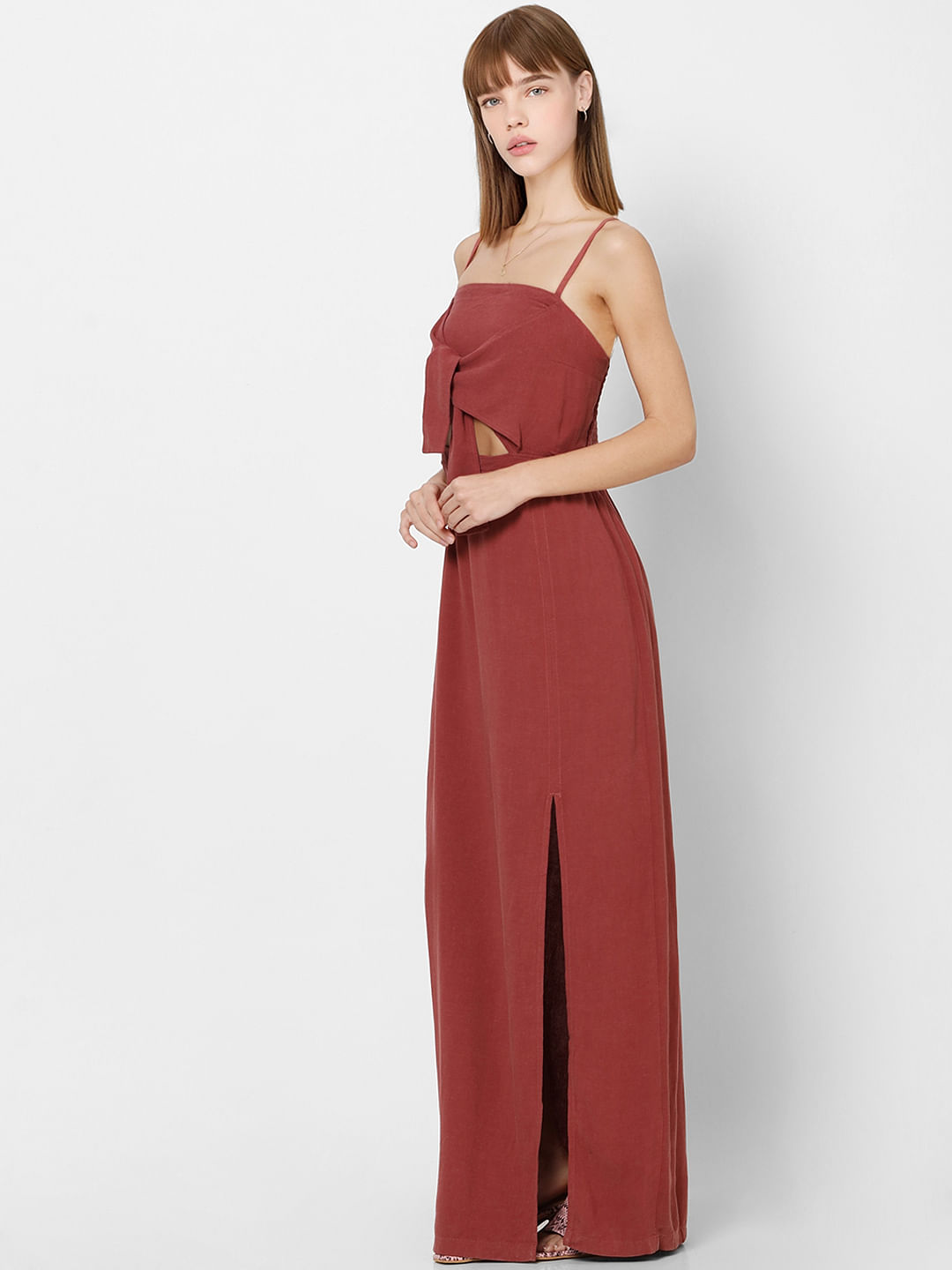 Red Long Maxi Summer Dress for Women