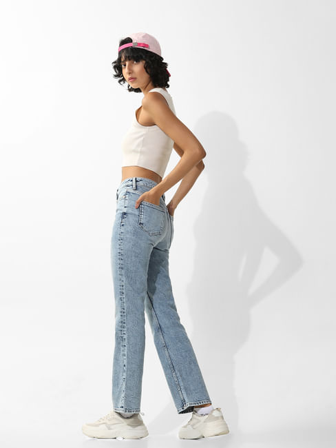 Light Blue High Rise Paola Flared Jeans
