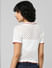 White Pointelle-Knit Polo Shirt