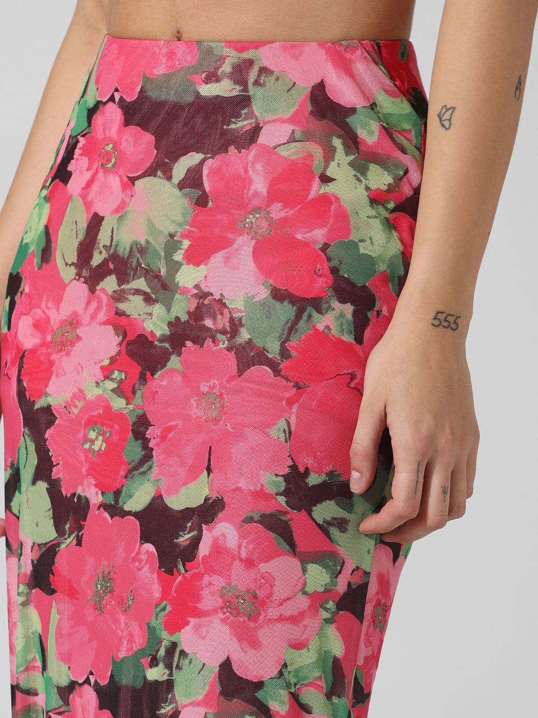 Floral pencil skirt 7 hotsell little words