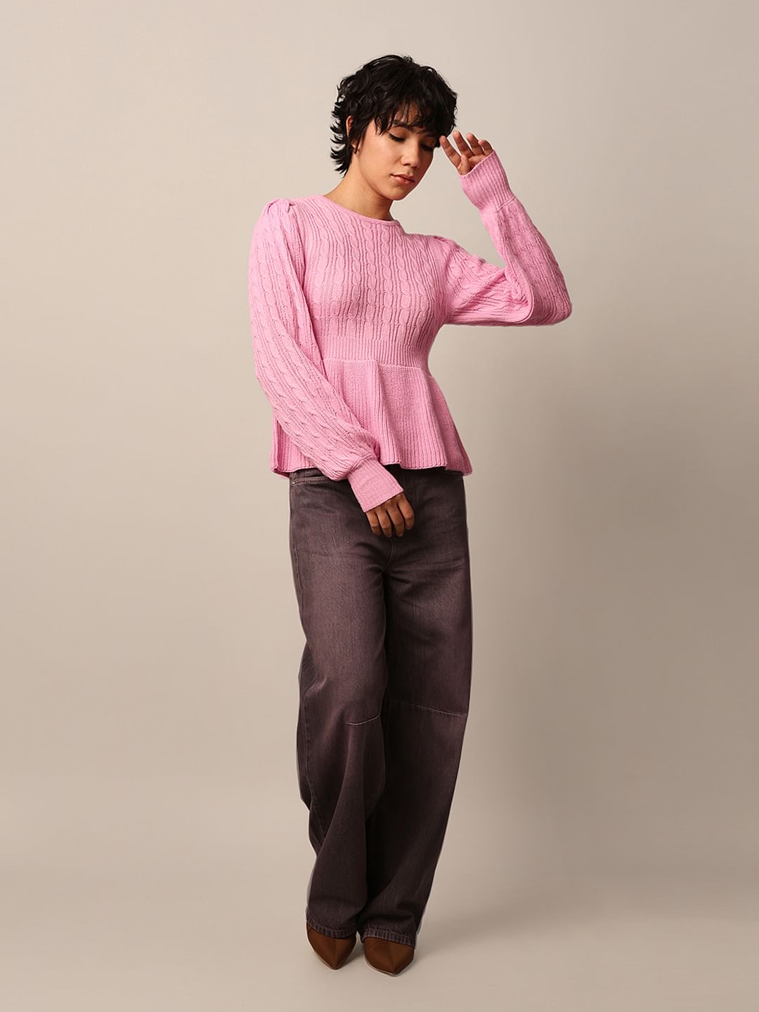 Peplum pullover hotsell