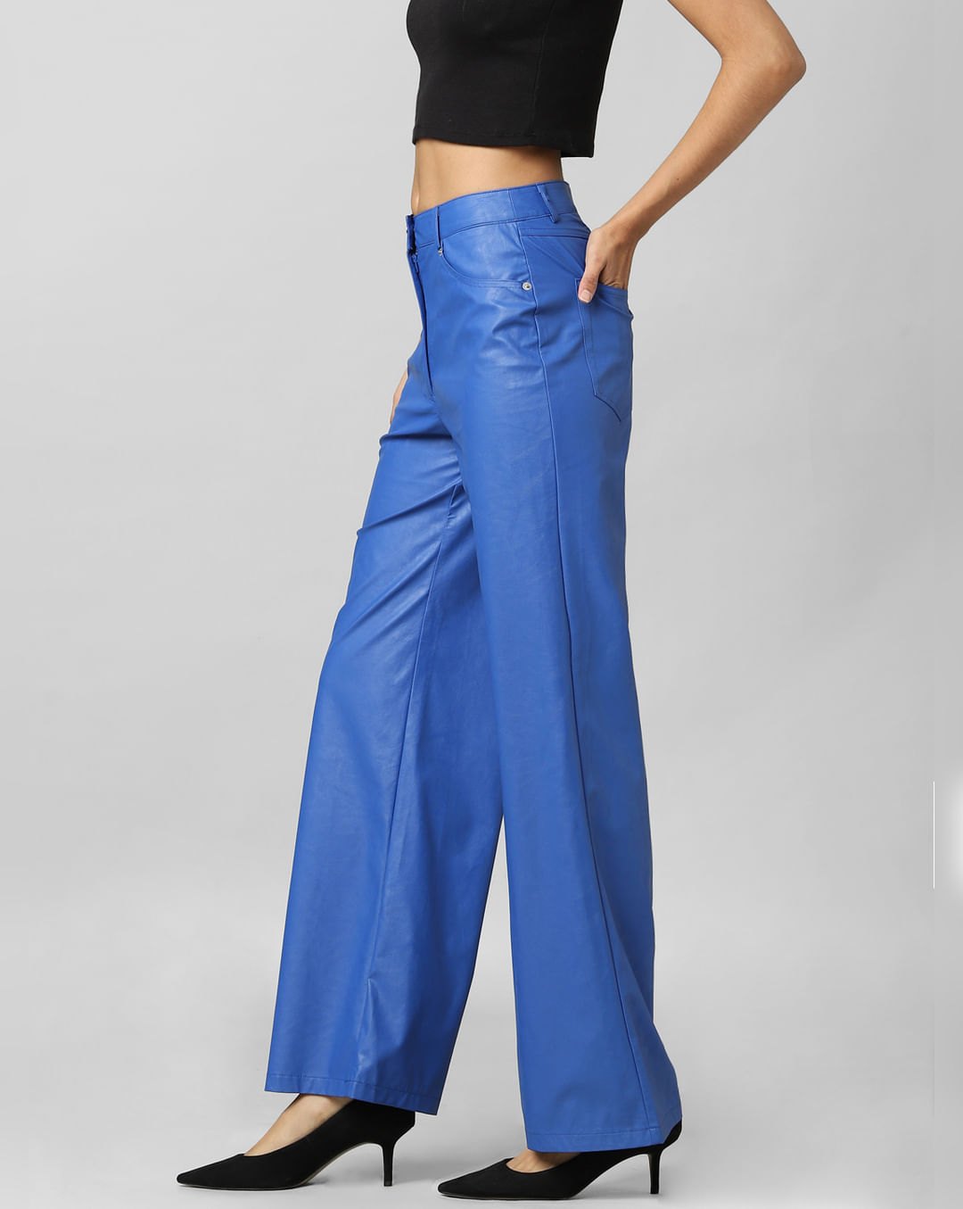 Faux Leather High Waisted Pant — YELLOW SUB TRADING