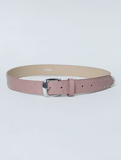 Pink Stud Detail Belt