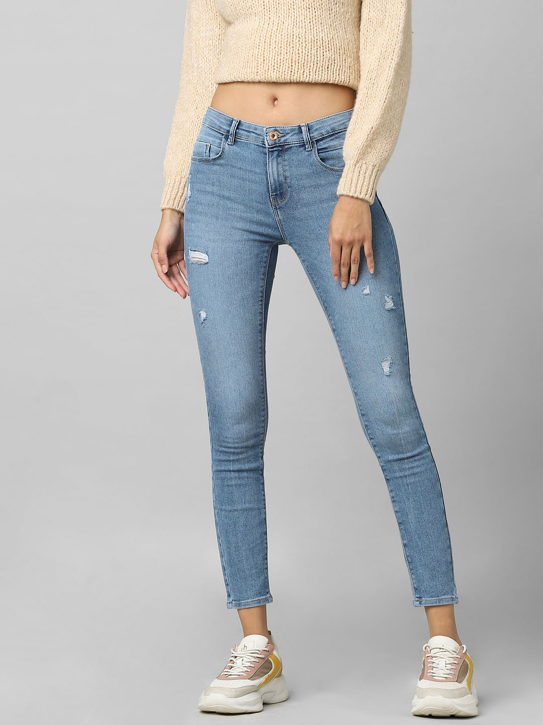 discount 74% WOMEN FASHION Jeans Print Zara Jeggings & Skinny & Slim Red L 