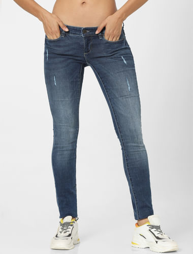 Ice Blue Skinny Ladies Jeans, Button, High Rise at Rs 320/piece in New  Delhi