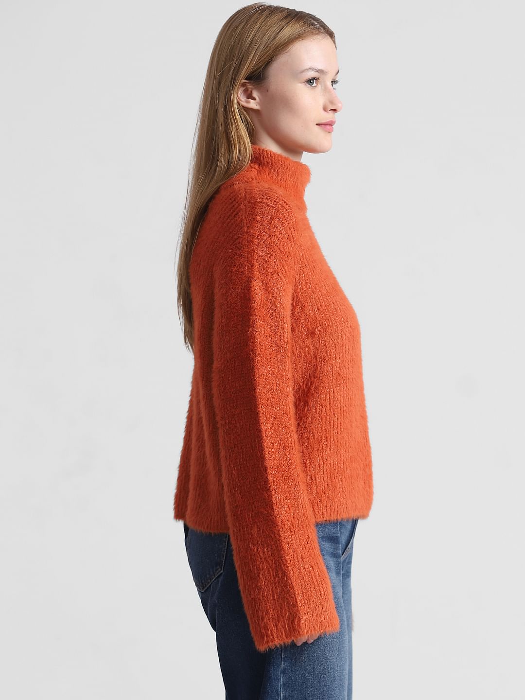 Burnt orange turtleneck clearance sweater