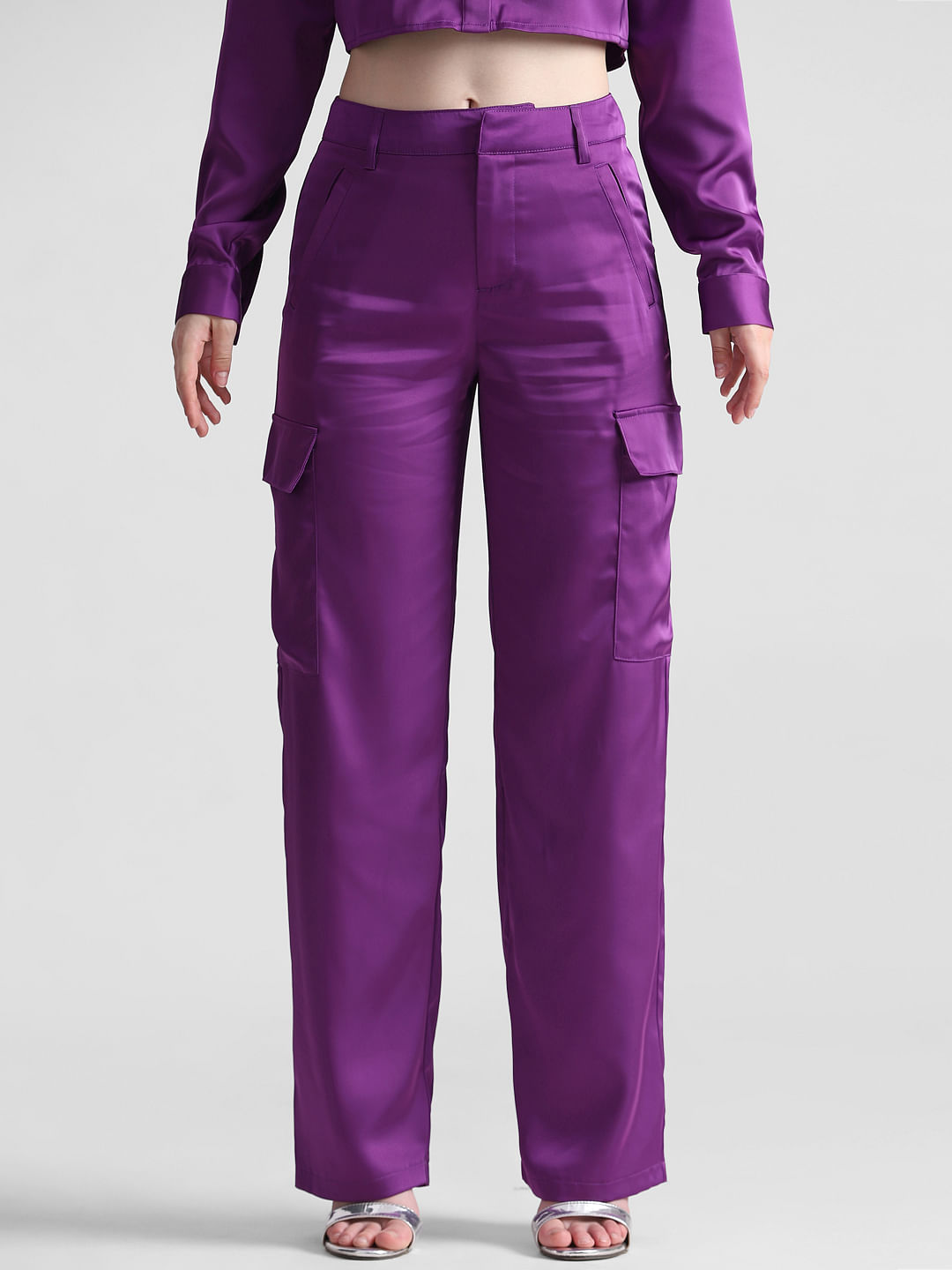 Buy Rad prix Purple Cargo Pants at Amazonin