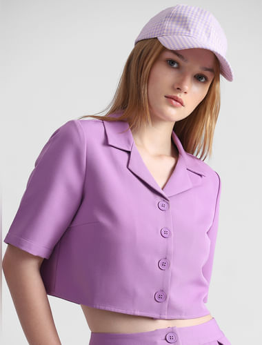 Womens Leggings & Oversized T-Shirt Co-ord Lilac Purple Seven