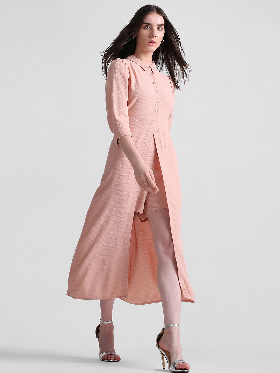 Women maxi shirt Dress with Belt - beforeothers.in