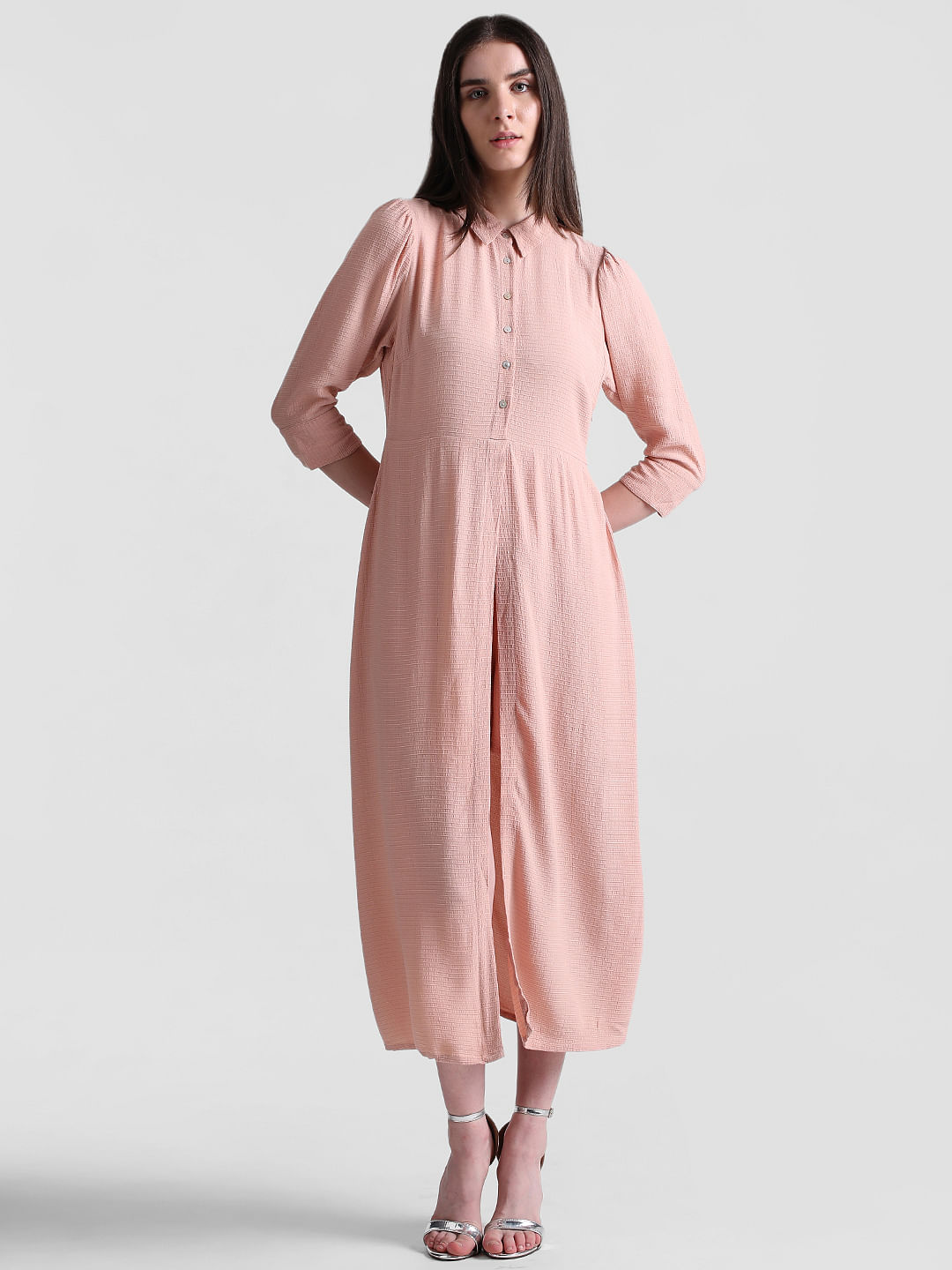 Long Sleeve Long Shirt Dress — YELLOW SUB TRADING