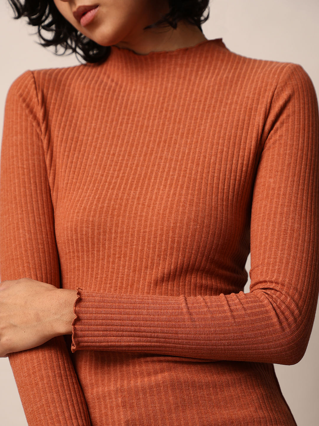 Big Collar Knit Top